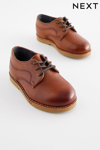 Tan Brown Plain Front Shoes (D34203) | £28 - £32