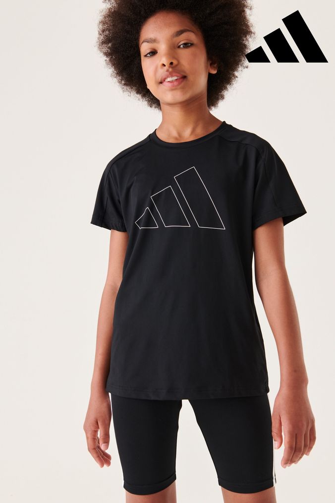 Black adidas outlet shirt for girls