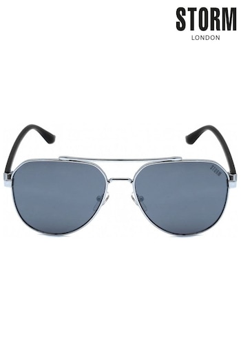 Storm Grey Pheme Pilot Style Sunglasses RALPH (D34273) | £35