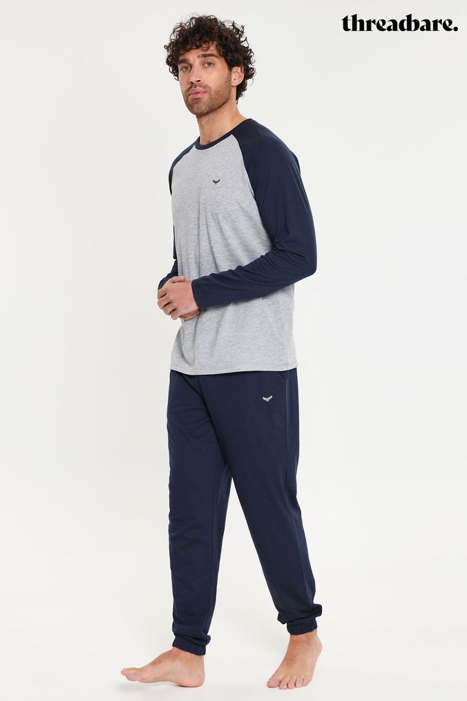 Buy Men s Long Set Long Sleeve Loungewear Online Next UK