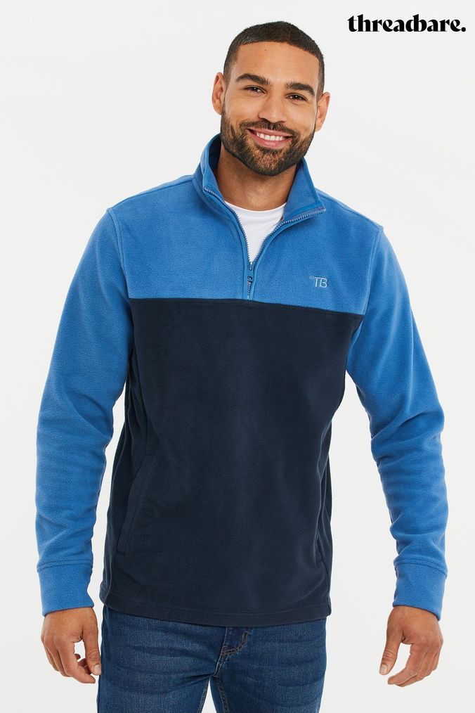 Buy Blue Zip Neck Jumpers Online Next UK