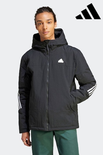 adidas Black Sportswear Future Icons Insulated Jacket (D34342) | £120