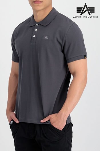 Alpha Industries X-Fit Grey Sydney Polo Shirt (D34368) | £65