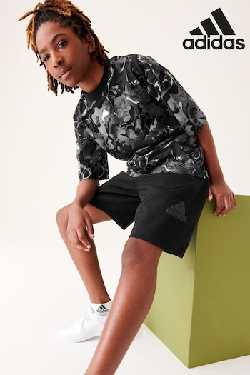adidas Black Sportswear Future Icons Logo 8-Inch Shorts VGOLD (D34390) | £23