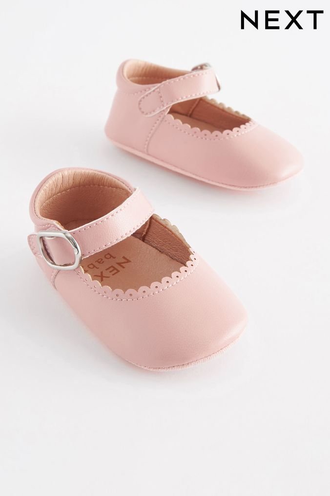 Pink Mary Jane Baby Shoes (0-18mths) (D34693) | £10