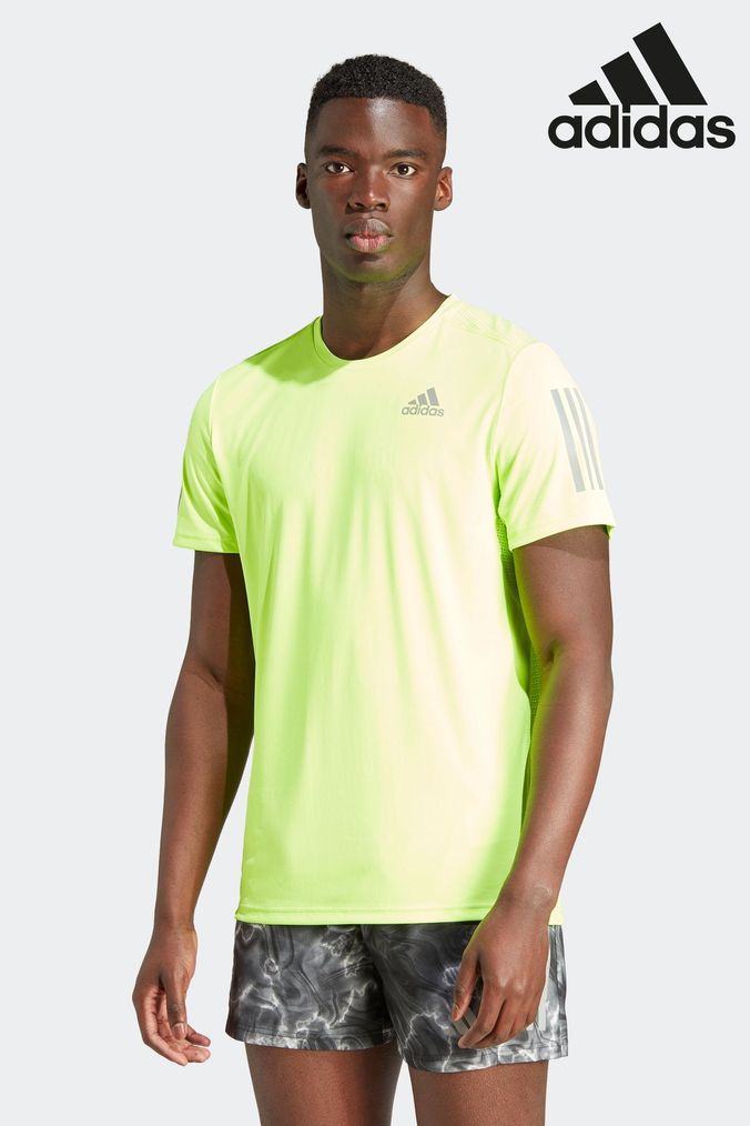 Buy Men s T Shirts Green Adidasperformance Online Next UK