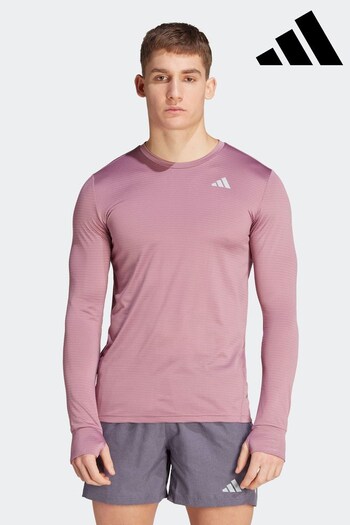 adidas Pink Performance Own the Run Long-Sleeve Top (D34732) | £38