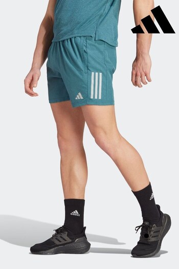 adidas color Green Performance Own the Run Heather Shorts (D34737) | £38