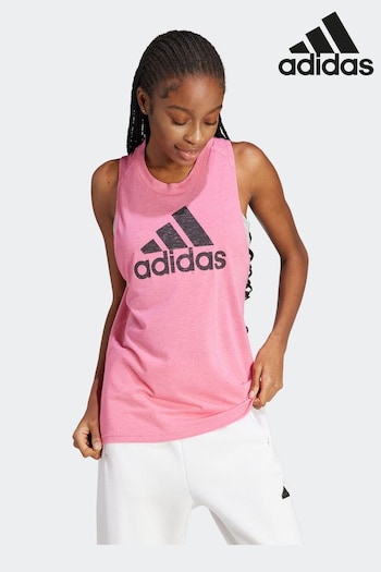 adidas Pink Sportswear Future Icons Winners 3.0 Vest Top (D34738) | £23