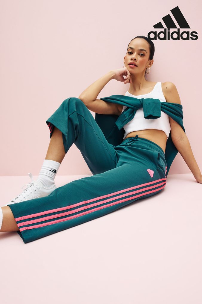 Adidas green joggers best sale womens