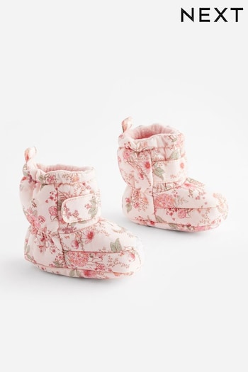 Pink Floral Baby Snowboot (0-24mths) (D34846) | £10