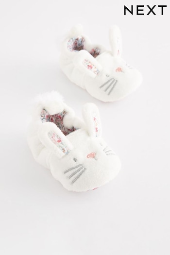 White Bunny Character Slip-On Baby Shoes (0-18mths) (D34847) | £8