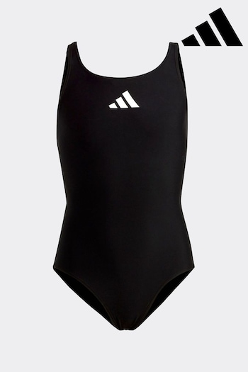 adidas Black Performance Solid Small Logo Swimsuit (D34869) | £13