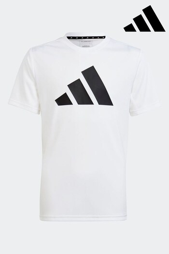 adidas White Regular Fit shirt Sportswear Train Essentials Aeroready Logo T-Shirt (D34946) | £13