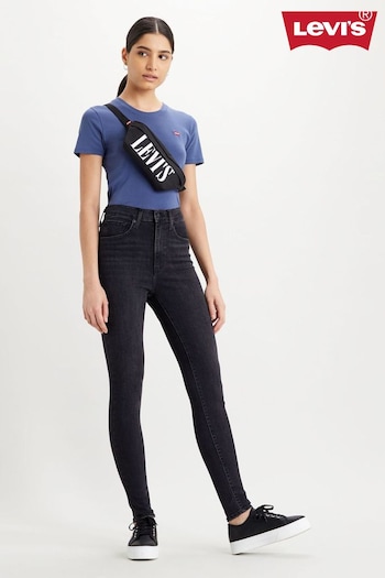 Levi's® Black Mile High Super Skinny Gris Jeans (D34966) | £100
