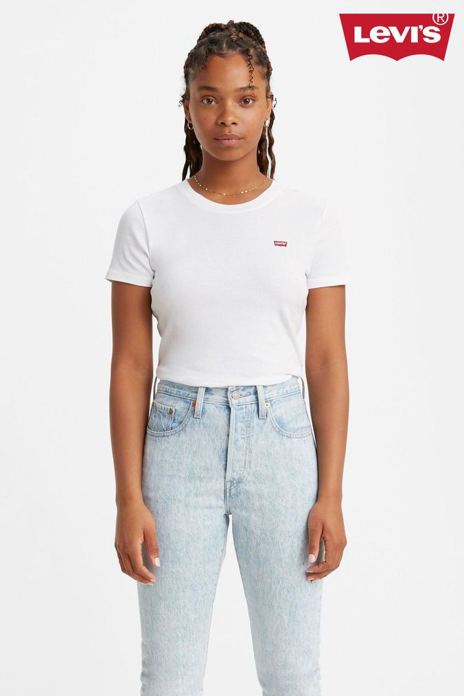 Levis white tshirt for women shop