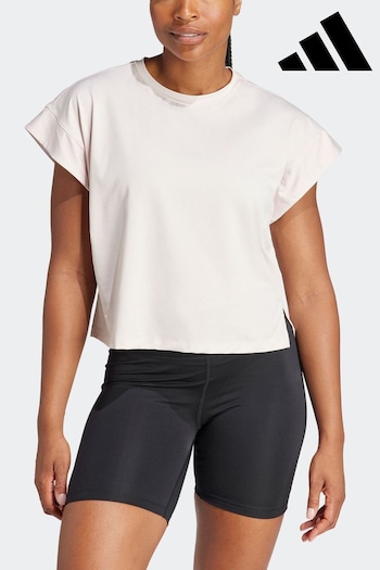 adidas White Studio T-Shirt (D35225) | £30