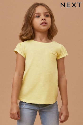 Yellow Daisy Pocket T-Shirt (1.5-16yrs) (D35238) | £3.50 - £7.50