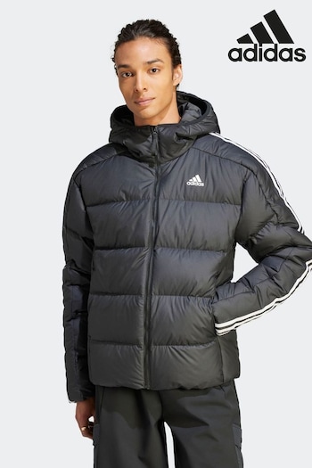adidas payless Black Sportswear Essentials Midweight Down Hooded Jacket (D35245) | £140