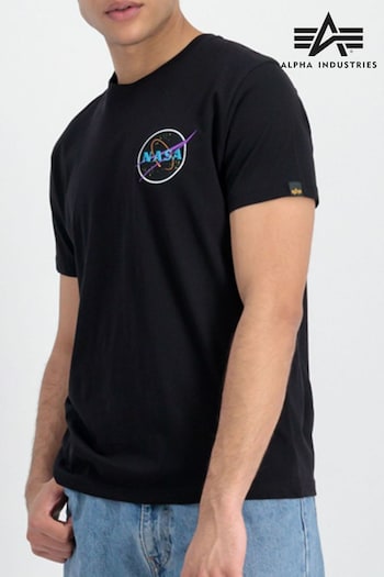 Alpha Industries Black Space Shuttle T-Shirt (D35279) | £45