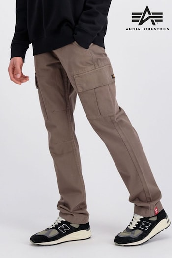 Alpha Industries Natural Agent Taupe Trousers Braun (D35300) | £95