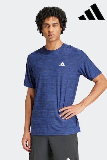 adidas Blue Performance Train Essentials Stretch Training T-Shirt (D35354) | £23