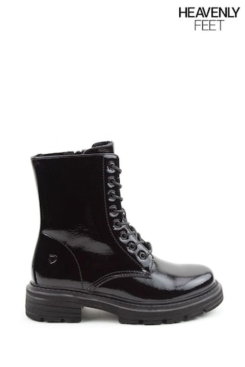 Heavenly Feet Ladies Vegan Friendly Mid Black Boots (D35357) | £65
