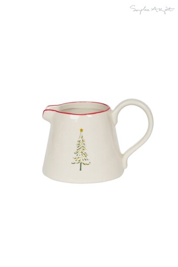 Sophie Allport White Mini Stoneware Christmas Trees Jug (D35701) | £11