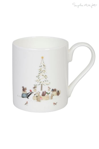Sophie Allport White Festive Forest Mug (D35704) | £14