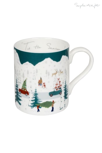Sophie Allport White Tis the Season Home For Christmas Mug (D35705) | £14