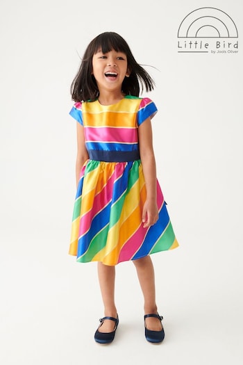 Little Bird by Jools Oliver Multi Multicoloured Striped Party Dress (D35925) | £38 - £44