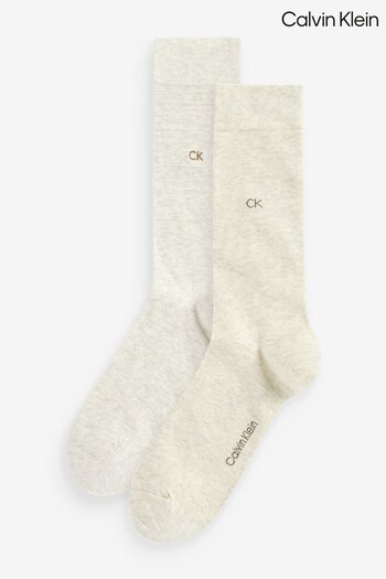 Calvin Klein Natural Gradient Stripe Socks 2 Pack (D36182) | £15