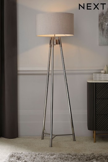 Chrome Hudson Floor Lamp (D36201) | £145