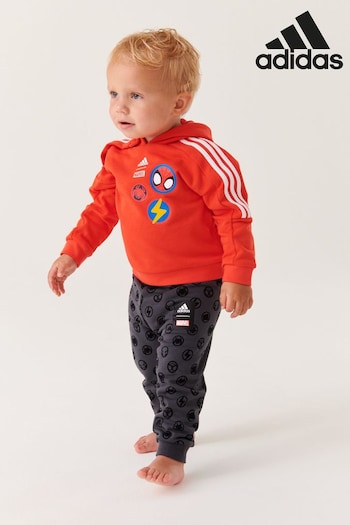 adidas Red Genericwear Wmns Infant adidas x Marvel Spider-Man Tracksuit (D36279) | £40