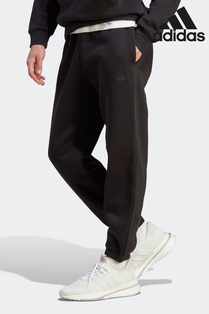 Black adidas joggers mens on sale