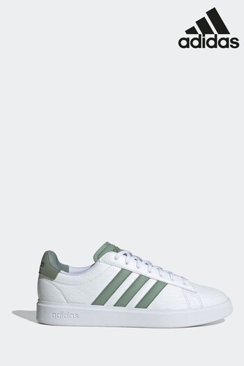 adidas White Grand Court 2.0 Trainers (D36381) | £70