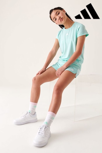 adidas Green Sportswear Training Aeroready 3-stripes T-shirt (D36483) | £18