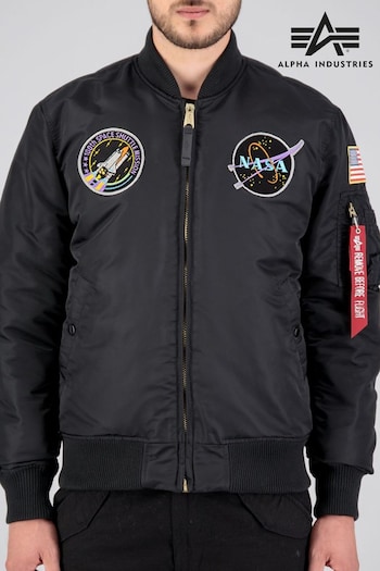 Alpha Industries MA-1 VF NASA Black Jacket (D36488) | £250