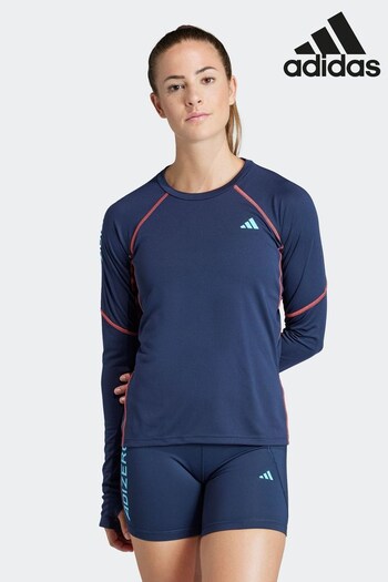 adidas Blue Performance Running T-Shirt (D36499) | £55