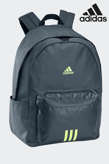 adidas Green Adult Classic Badge of Sport 3-Stripes Backpack (D36509) | £23