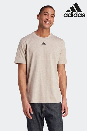 adidas Brown Sportswear Mélange T-Shirt (D36578) | £28