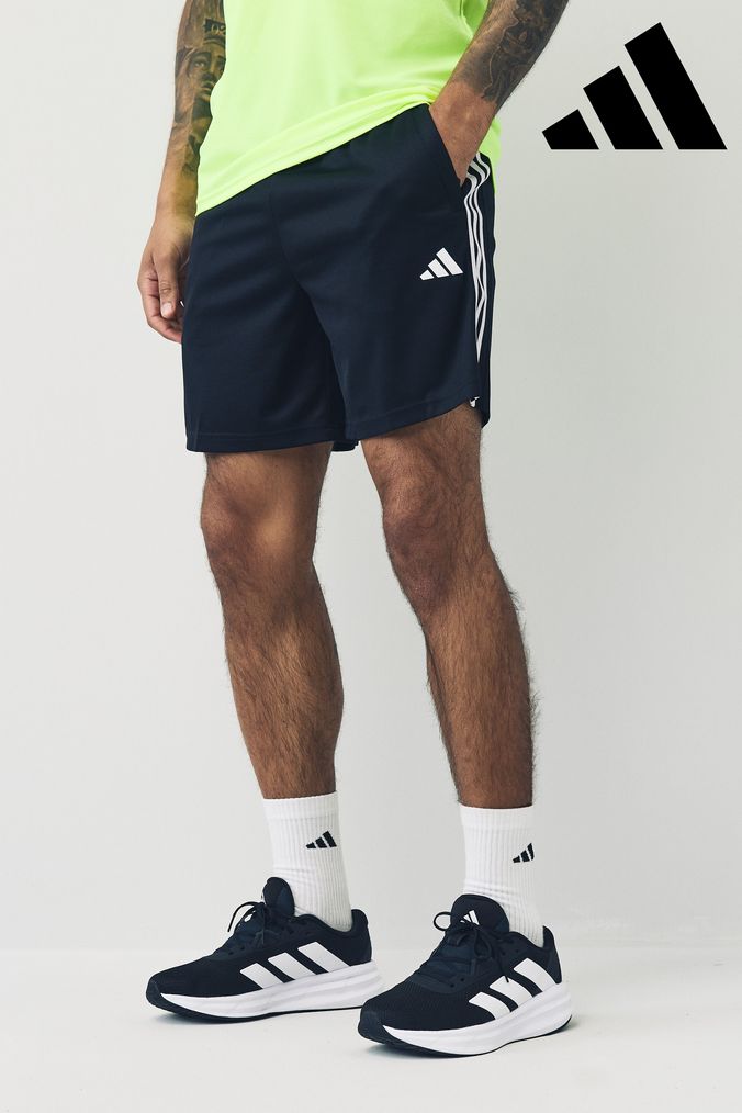 Mens Striped Sports Shorts Knee Length Striped Shorts Next UK