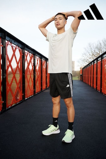 adidas Black PERFORMANCE Train Essentials Piqué 3-Stripes Training Shorts (D36584) | £23