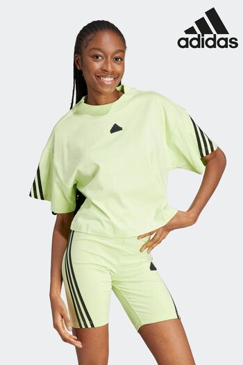 adidas Green Sportswear Future Icons 3-Stripes T-Shirt (D36662) | £28