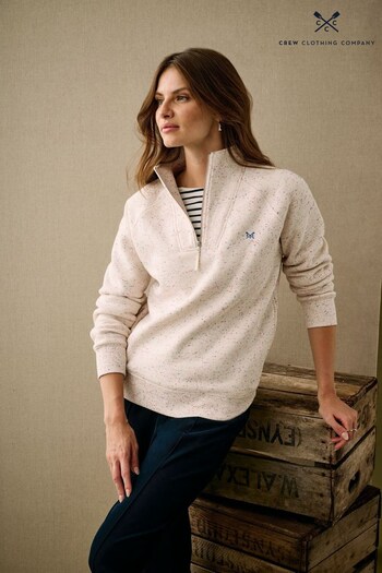 Crew Clothing Company Blue Stripe Cotton Casual Sweatshirt (D36671) | £59