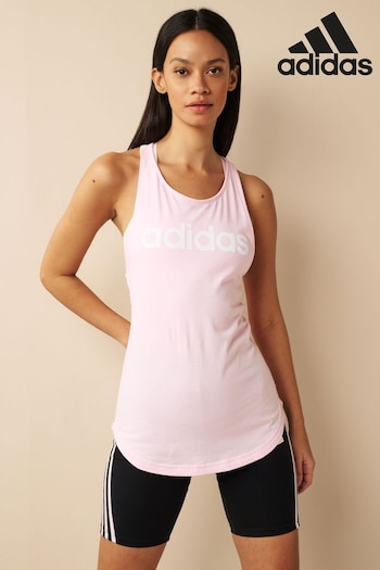 adidas Pink Sportswear Essentials Loose Logo Tank Top (D36906) | £18