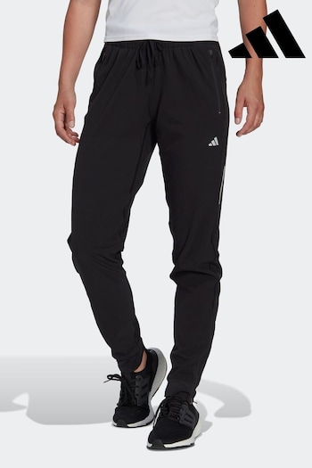 adidas Black Performance Running Fast Woven Joggers (D36926) | £75