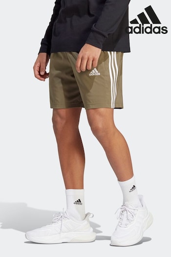 adidas Green CGI Sportswear AEROREADY Essentials Chelsea 3-Stripes Shorts (D36933) | £23