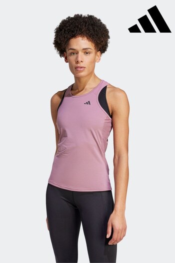 adidas Pink Performance Running Own The Run Vest Top (D36979) | £30