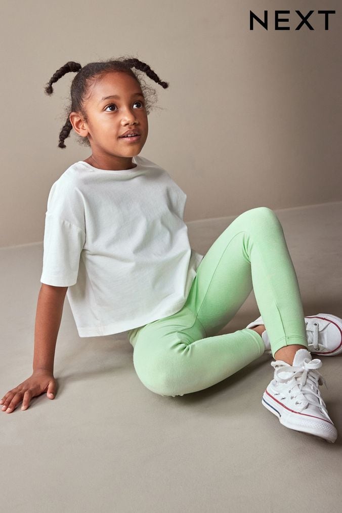 Girls green leggins top